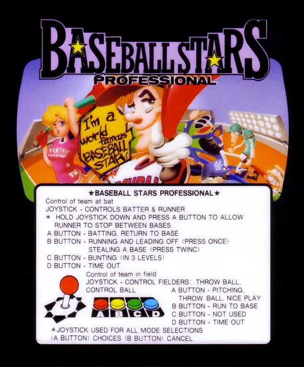 Baseball Stars Professional mini marquee